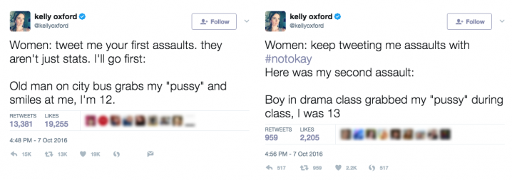 Kelly Oxford Tweets Calling for Women to Share Their Sexual Assaults