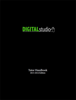The Digital Studio Tutor Handbook